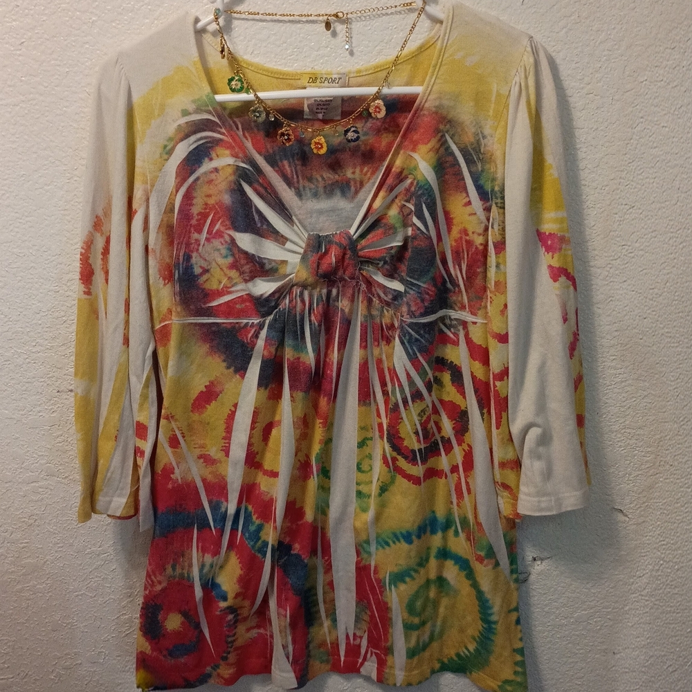 Colorful Tie-Dye Women's Top